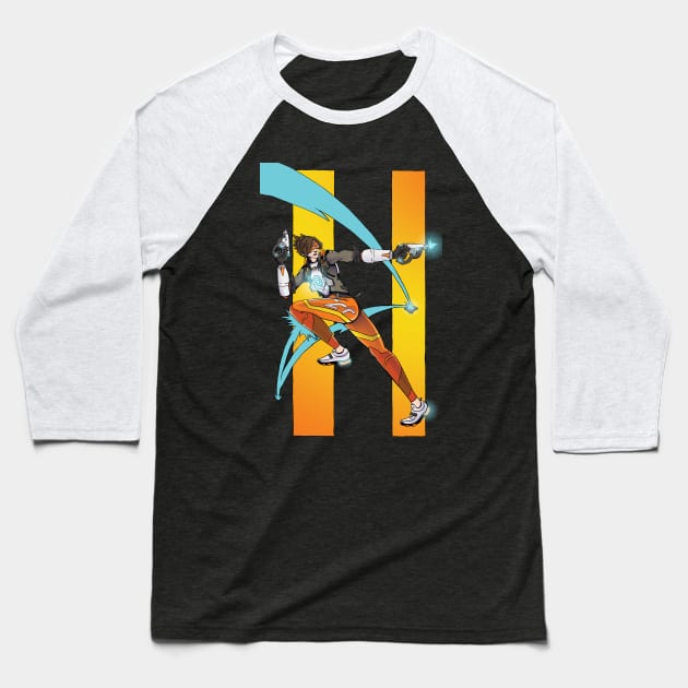 Tracer Overwatch 2 Baseball T-Shirt by Dylan